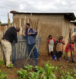 Building a Compost Bin in Dongobesh, Tanzania, Africa.